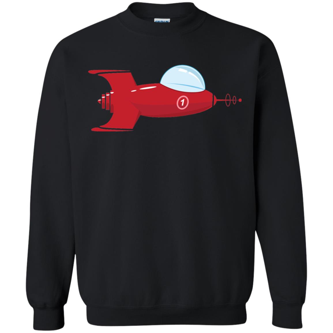 Vintage Spaceship Video Game Gamer T-shirt Black