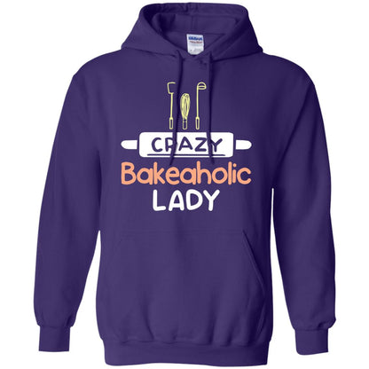 Crazy Bakeaholic Lady Baking Lover Shirt Purple