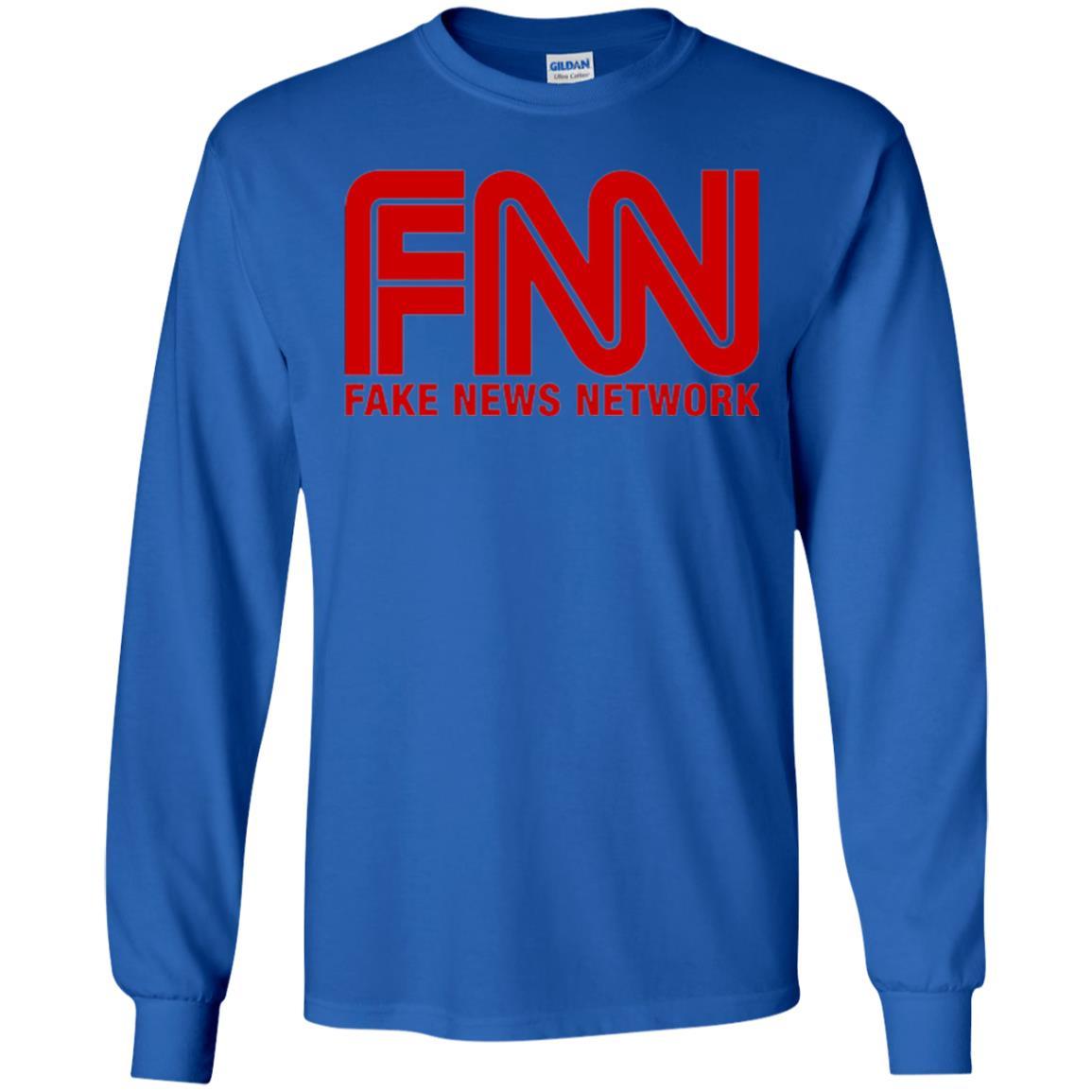 Anti Trump T-shirt Fnn Fake News Network T-shirt Royal