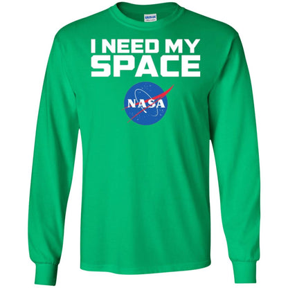 Nasa Logo T-shirt I Need My Space Irish Green