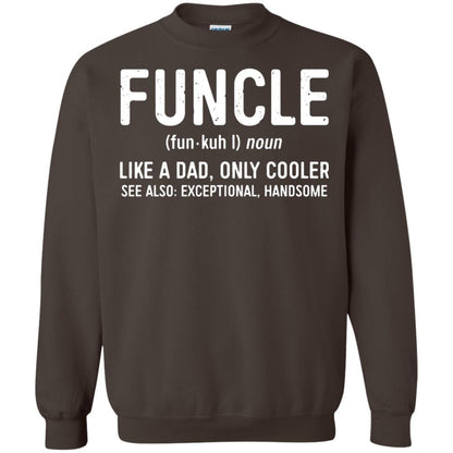 Funcle Definition Like A Dad Only Cooler Uncle T-shirt Dark Chocolate