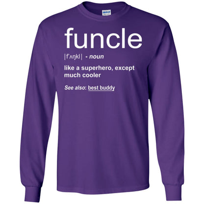 Funny Uncle T-shirt Funcle Purple