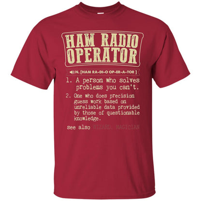Ham Radio Operator Funny Definition T-shirt Cardinal