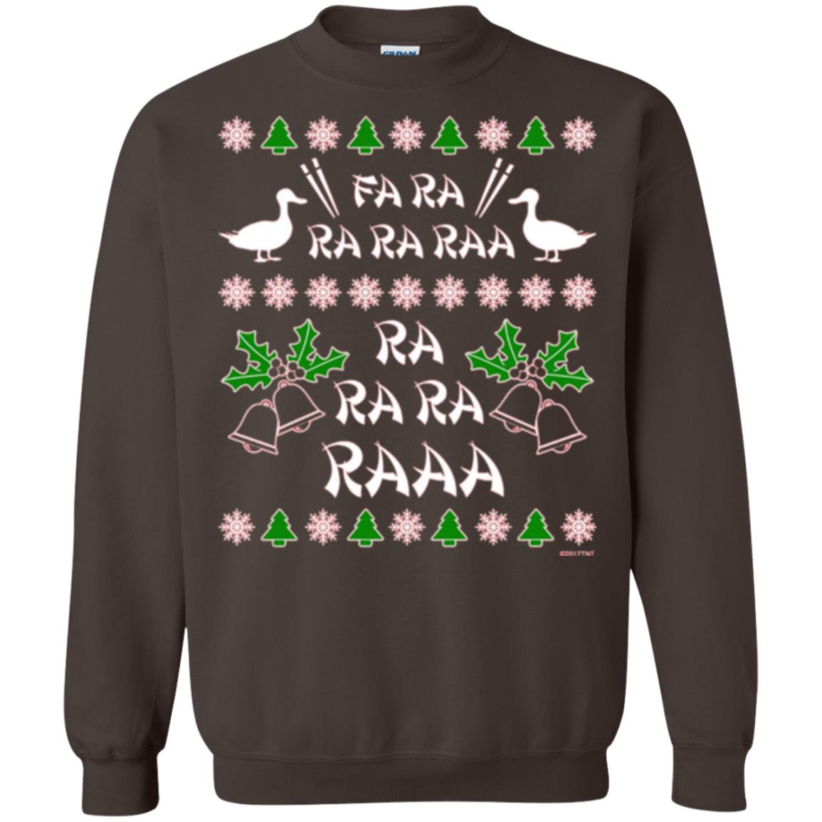 Christmas T-shirt Fa Ra Ra Chinese Duck Dinner Dark Chocolate