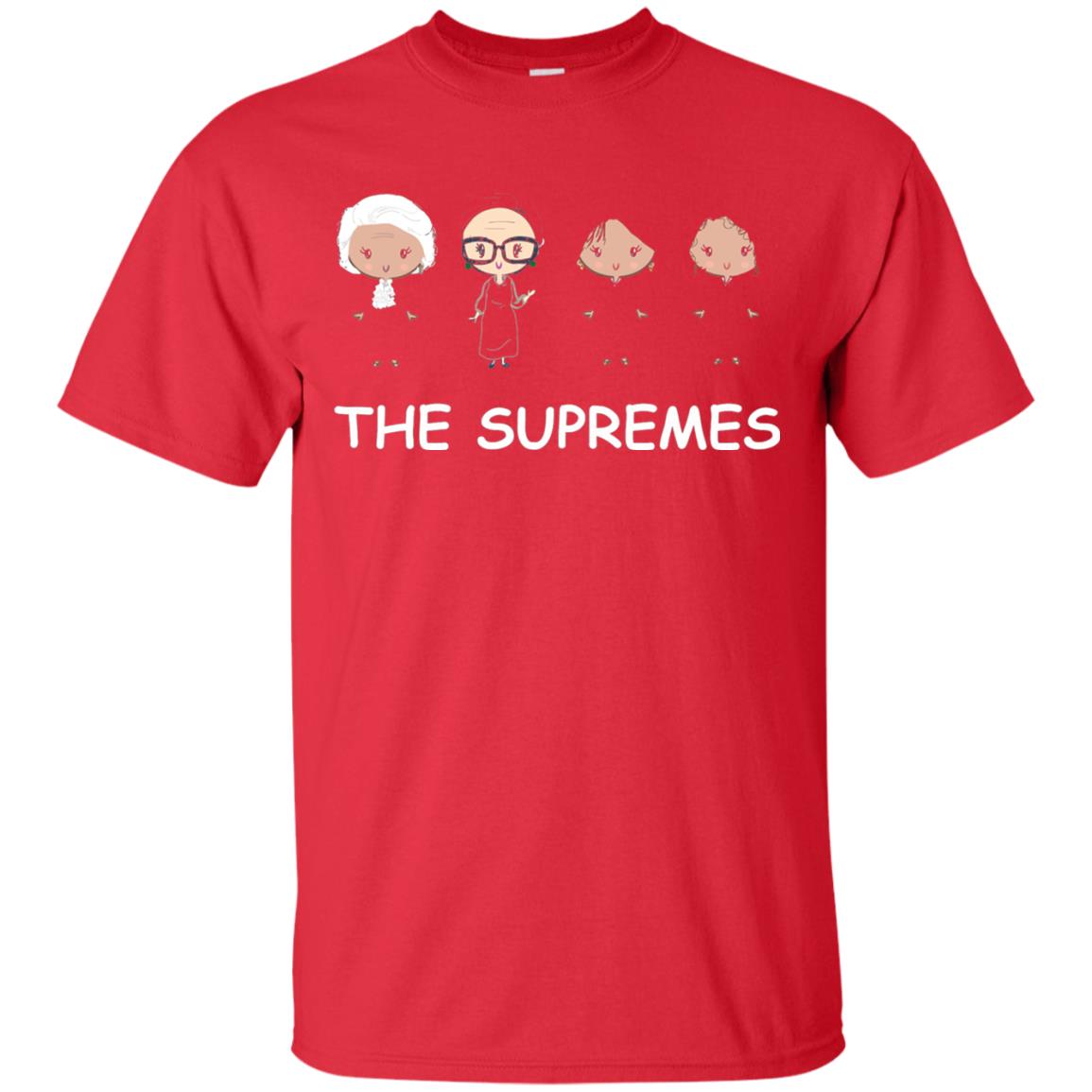 The Supremes Ruth Bader Ginsburg Music Fan T-shirt Red