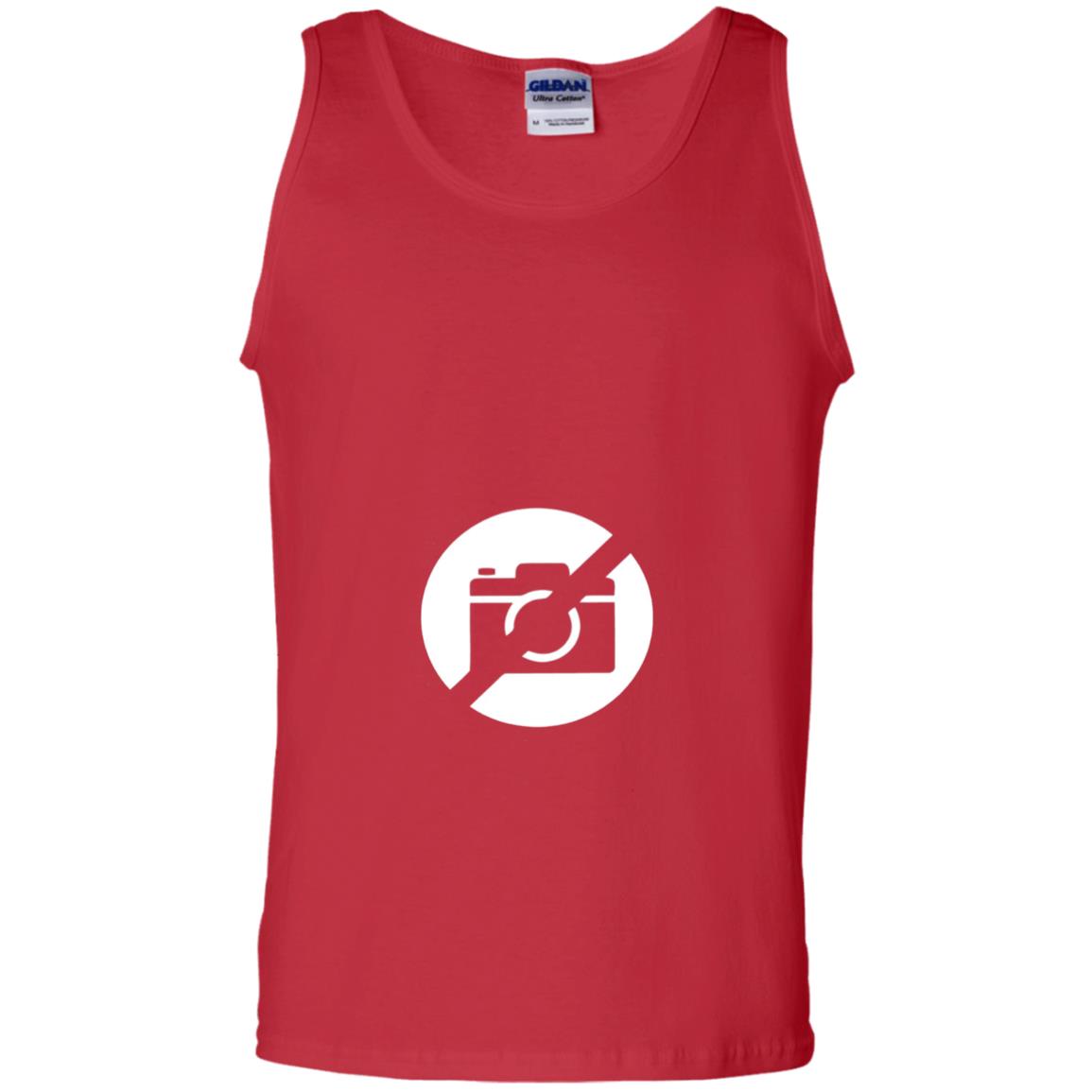 Just No Pictures Image T-shirt Red
