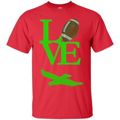Football Lover T-shirt Love Football Flying Bird T-shirt Red