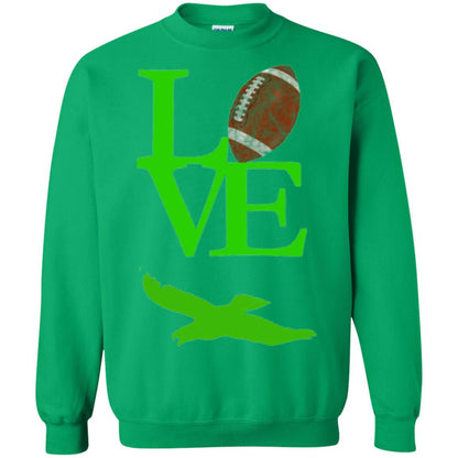 Football Lover T-shirt Love Football Flying Bird T-shirt Irish Green