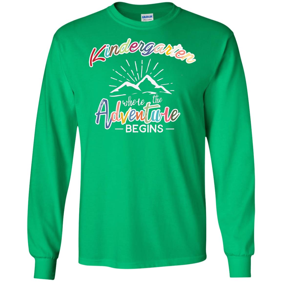 Kindergarten Where The Adventure Begins Shirt Irish Green