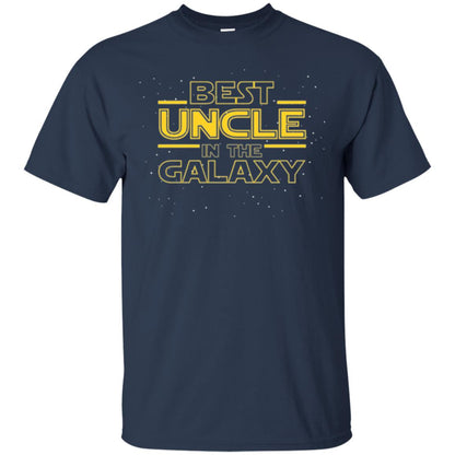 Uncle T-shirt Best Uncle In The Galaxyt-shirt Navy