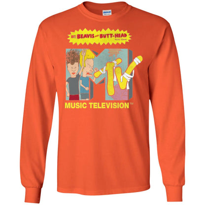 Mtv Logo T-shirt Beavis And Butt Head Orange