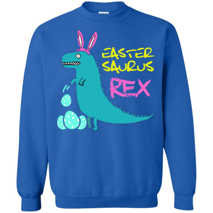 Easter Saurus Trex Bunny Dinosaur T-shirt Royal