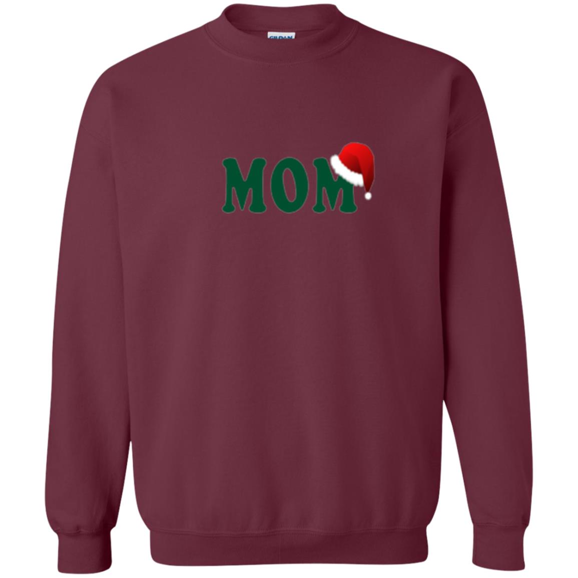 Christmas T-shirt Mom Santa Maroon
