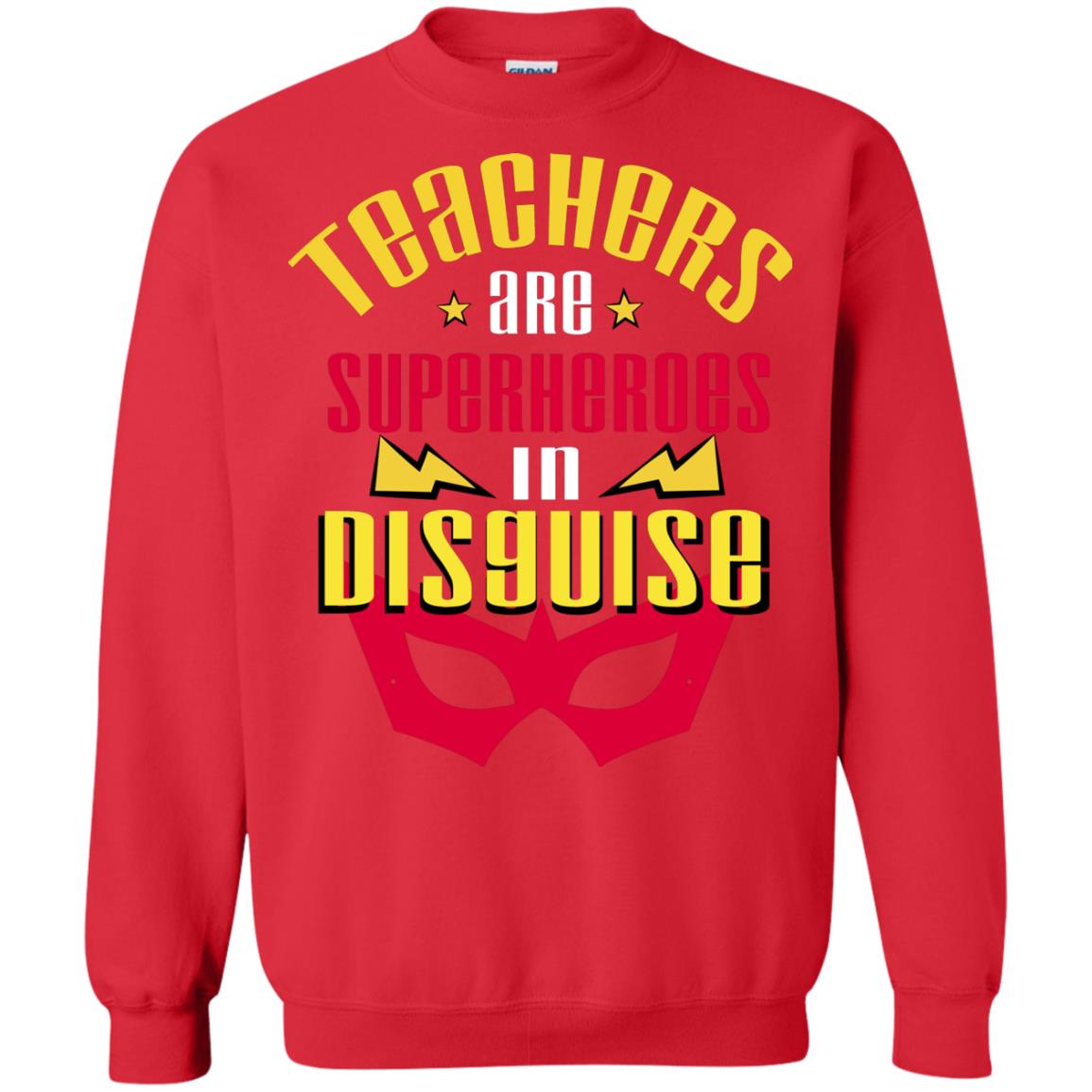 Teachers Are Superheroes In Disguise Movie Fan T-shirt Red