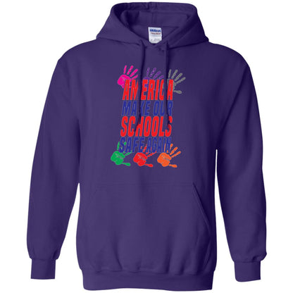 America Make Our Schools Safe Again Gu Control T-shirt Purple