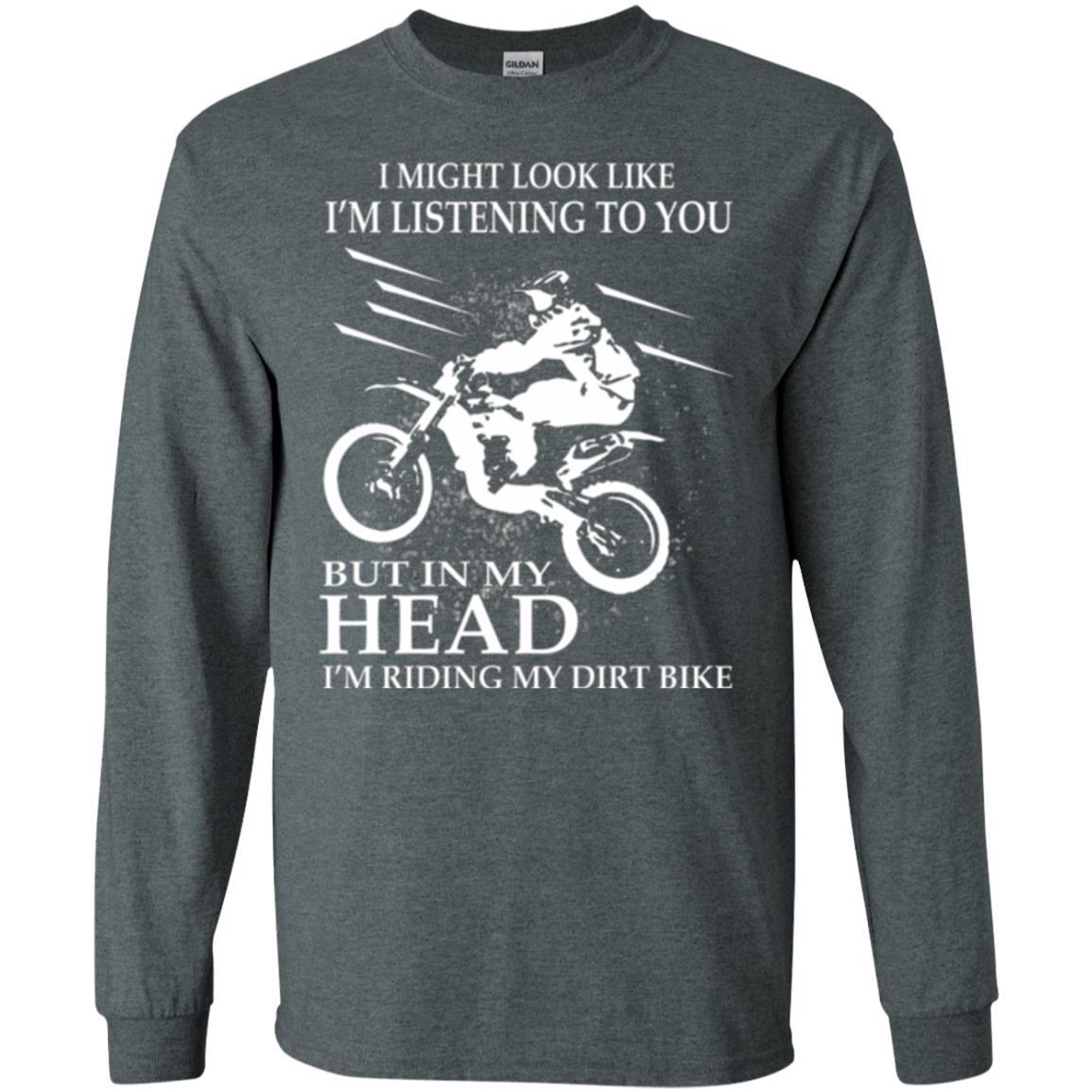 Motocross T-shirt I'm Riding My Dirt Bike Dark Heather