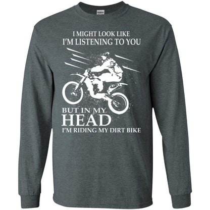 Motocross T-shirt I'm Riding My Dirt Bike Dark Heather