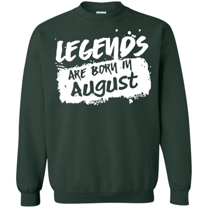 August Birthday Shirt Legends Are Born In August Forest Green
