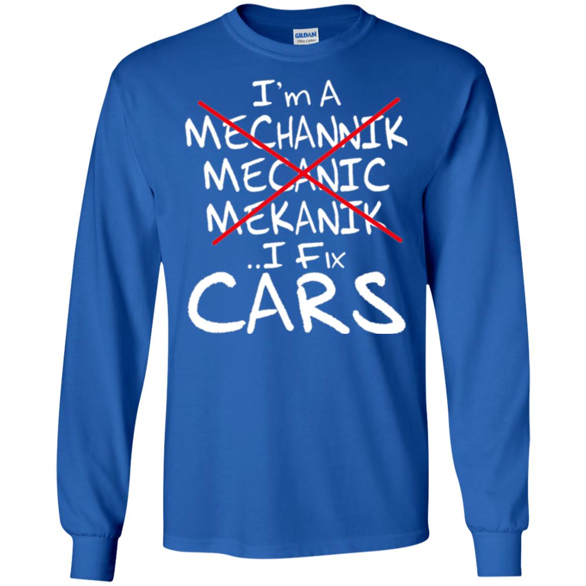 Mechanic T-shirt I Fix Cars Royal