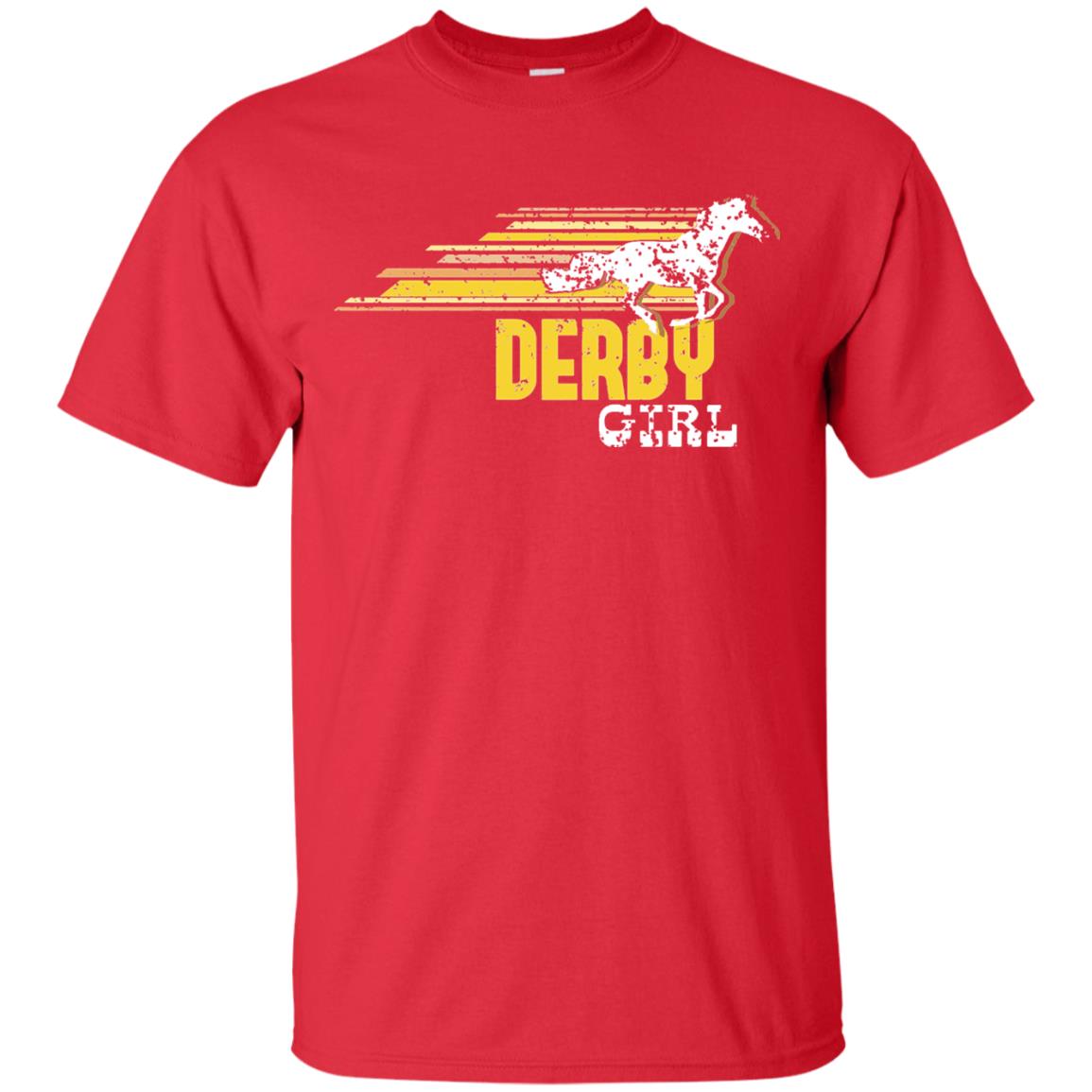 Derby Girl Derby Women Horse Race Shirt Red