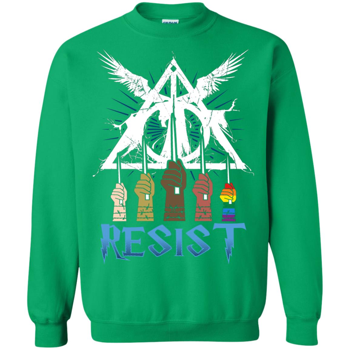 Resist Harry Potter Fan T-shirt Irish Green