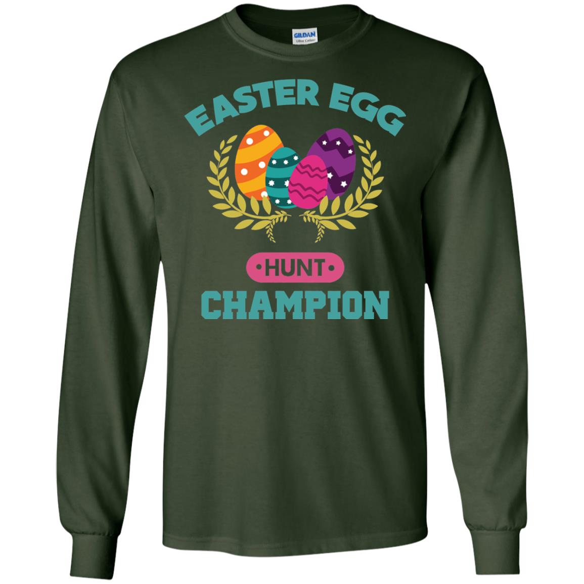 Easter Egg Hunt Champion Easter Day T-shirt Forest Green