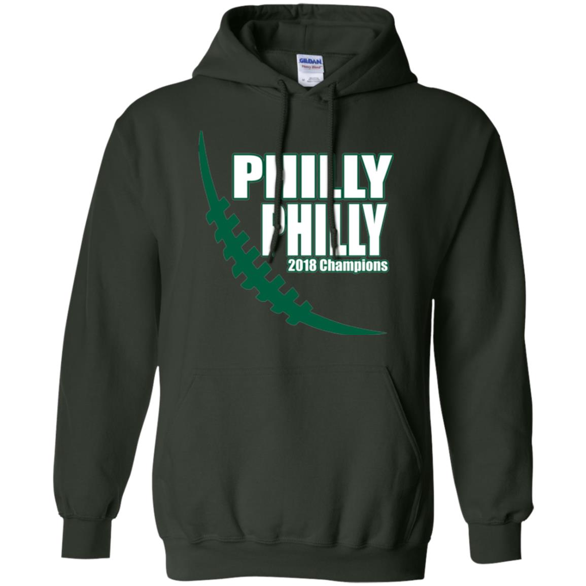 Football Lover T-shirt Philly Philly 2018 Championship Forest Green