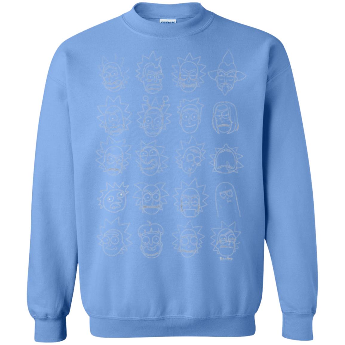 Movie T-shirt The Many Faces Of Rick Carolina Blue