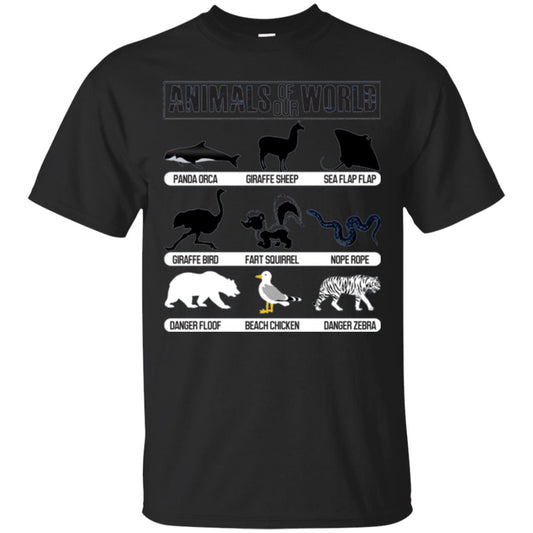 Save Animals Of Our World T-shirt Black