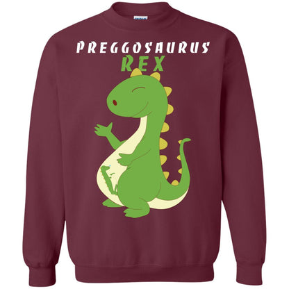 Dinosaur Pregnancy Pregosaurus Shirt Maroon