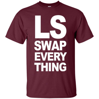 Trucker T-shirt Ls Swap Everything Maroon