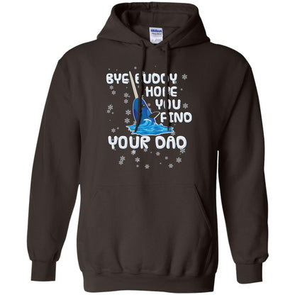 Funny Narwhal T-shirt Bye Buddy Hope You Find Your Day Dark Chocolate