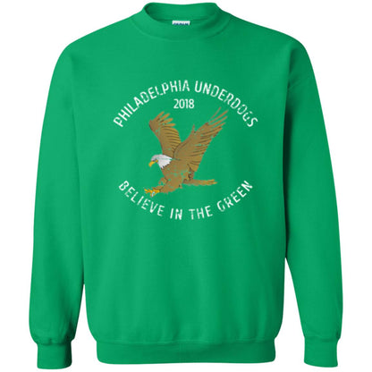 Eagle Lover T-shirt 2018 Philadelphia Underdogs Believe In The Green Irish Green