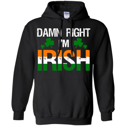 Damn Right I_m Irish Shirt Black