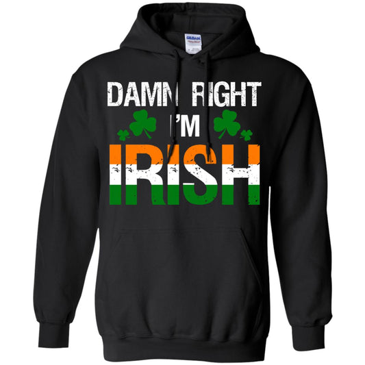 Damn Right I_m Irish Shirt Black