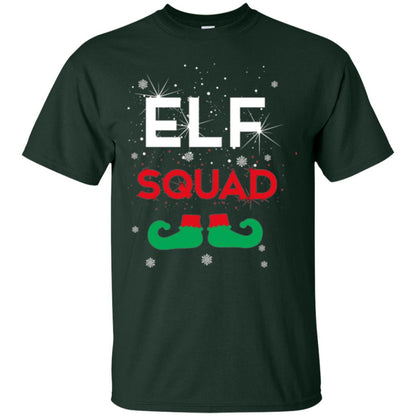Christmas T-shirt Elf Squad Forest Green