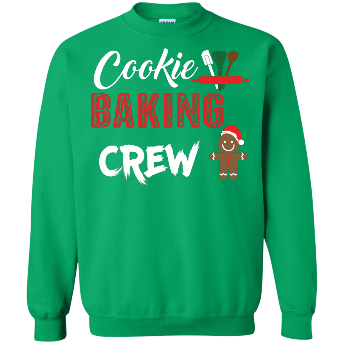 Christmas T-Shirt Cookie Baking Crew Irish Green
