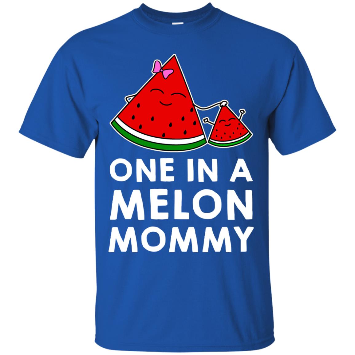 One In A Melon Mommy Funny Summer Melon Fruit Shirt Royal