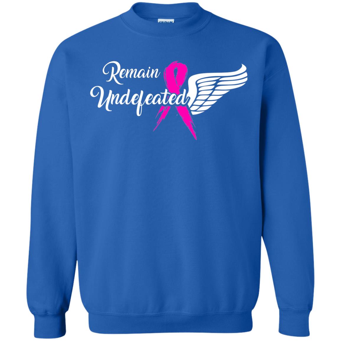 Breast Cancer T-shirt Remain Undefeated Royal