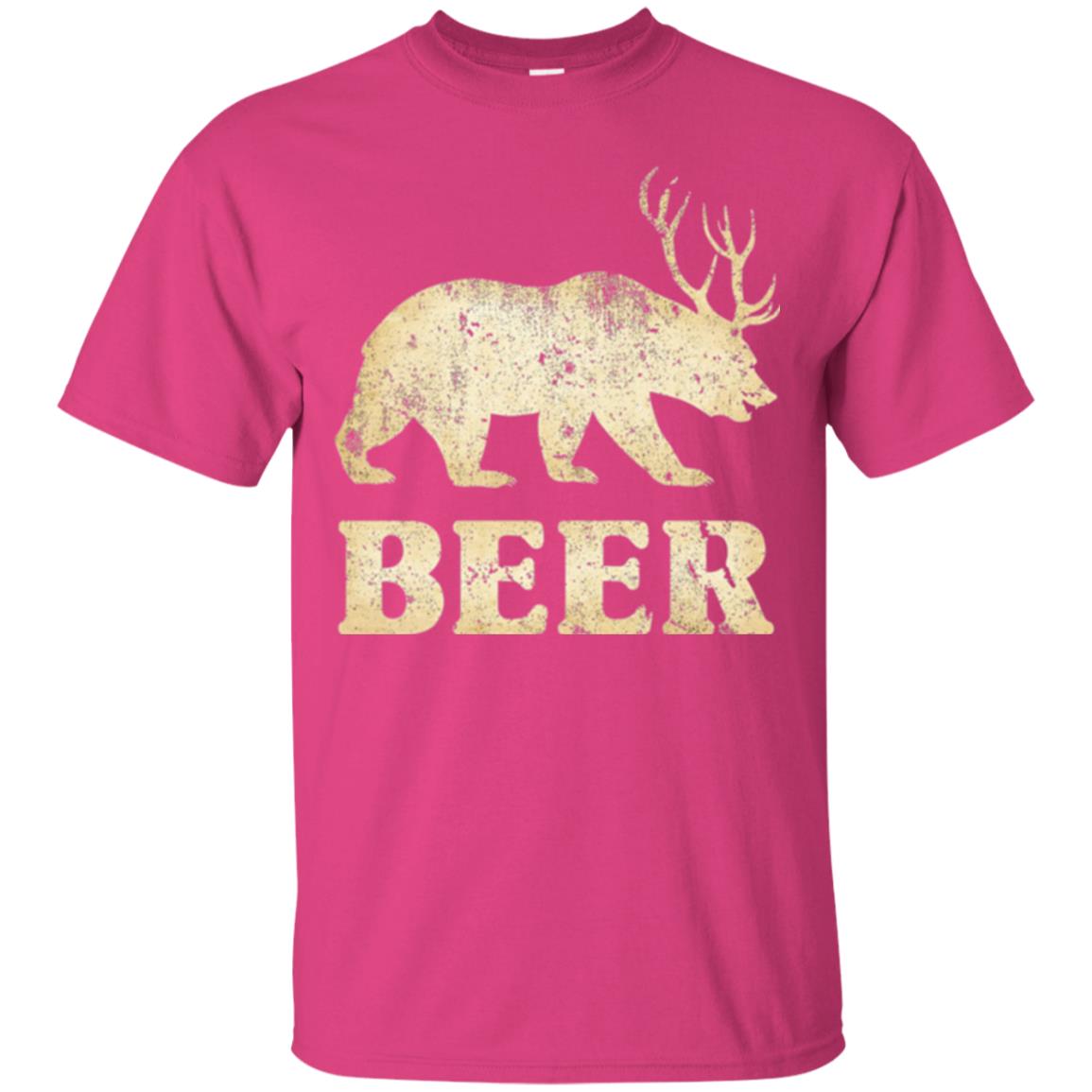 Beer T-shirt Vintage Bear Deer Heliconia