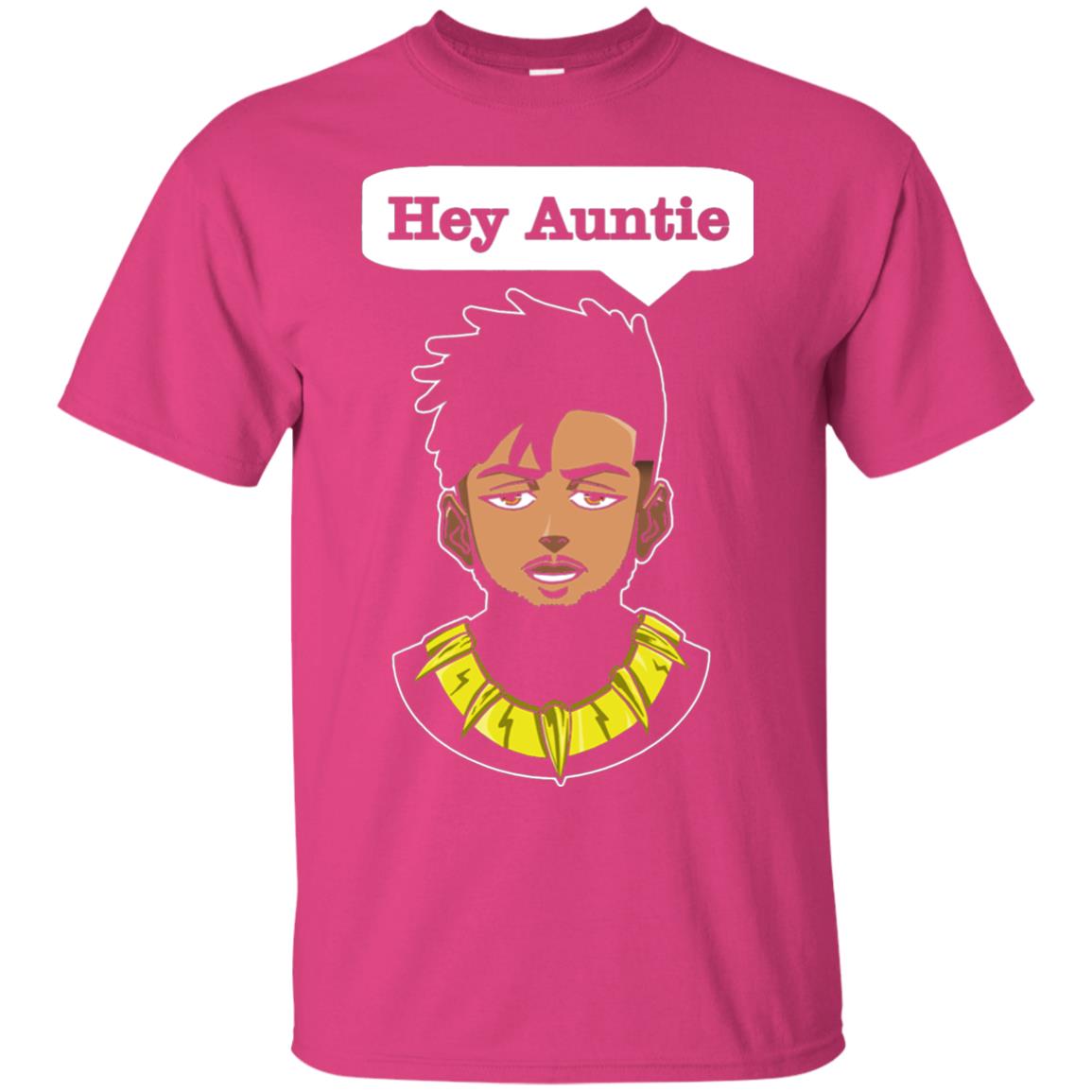Hey Auntie Funny Saying Shirt For Black Panther Fan Heliconia