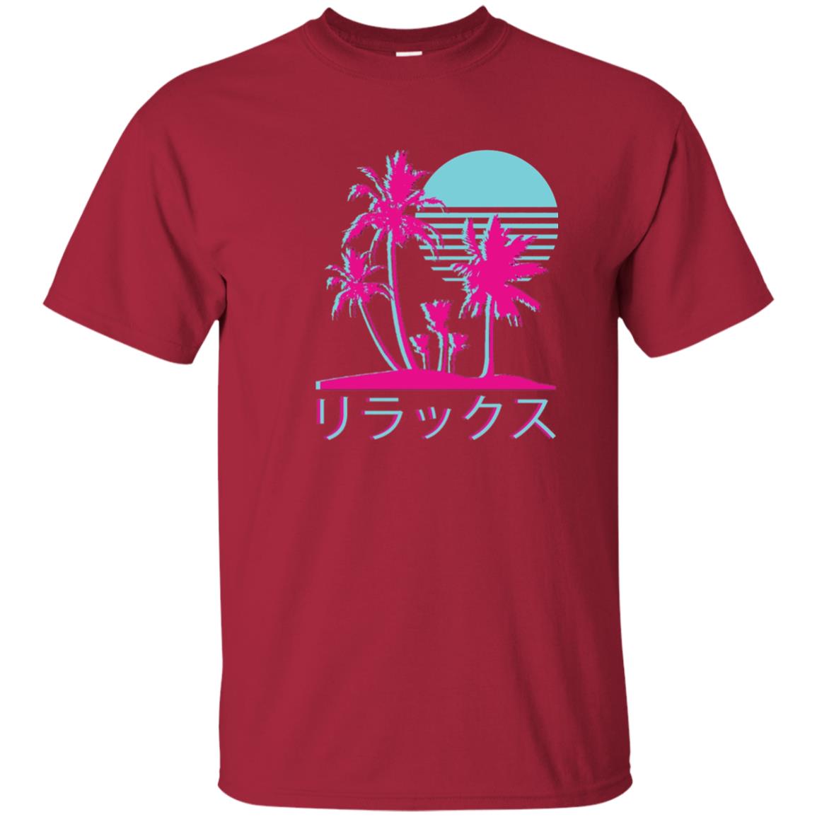 Aesthetic Vaporwave Otaku Summer Shirt Cardinal