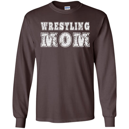 Wrestling Mom Mommy T-shirt Dark Chocolate