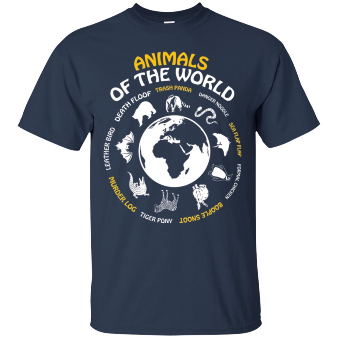 Animals Of The World T-shirt Navy