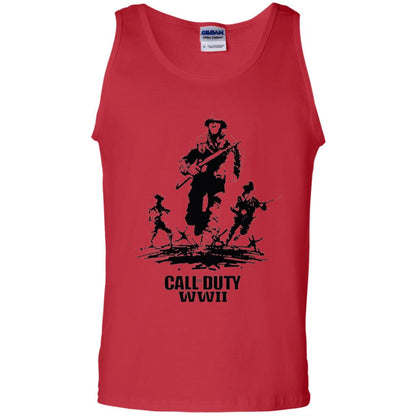Military T-shirt Call Of Duty Wwii Red