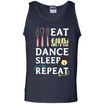 Eat Dance Sleep Repeat Dance Lover Shirt Navy