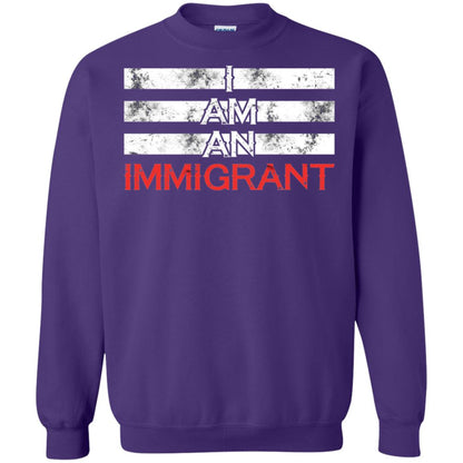 Migrant T-shirt I Am An Immigrant Purple