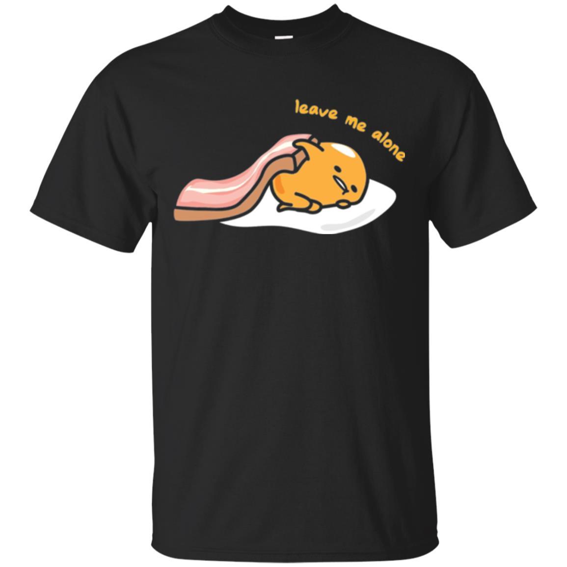 Film T-shirt Gudetama Leave Me Alone Black