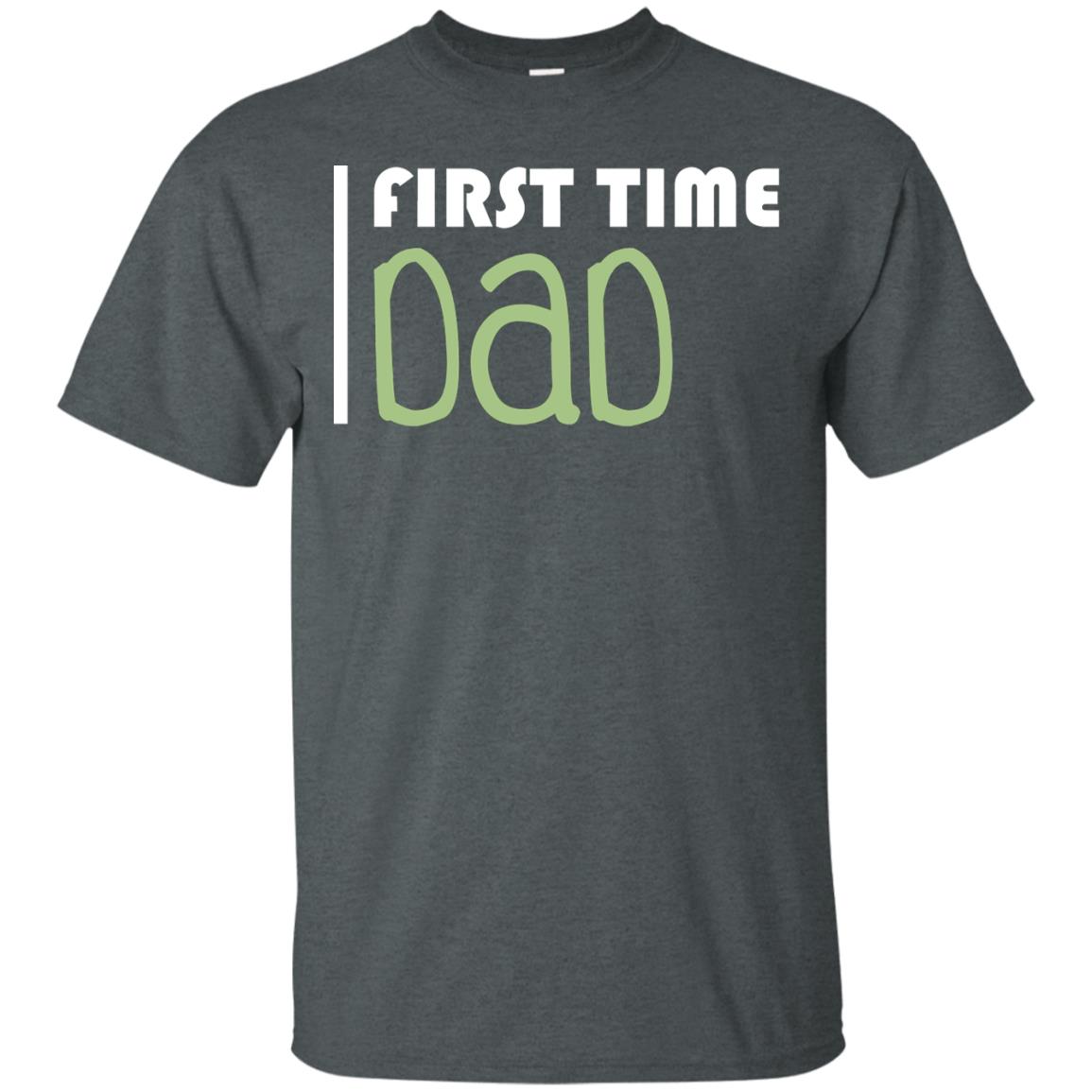 First Time Dad New Dad Shirt Dark Heather
