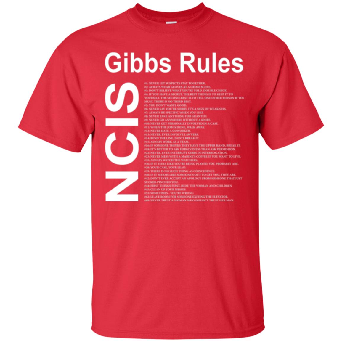Gibbs Rules T-shirt Red